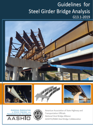 cover image of Guidelines for Steel Girder Bridge Analysis G13.1-2019